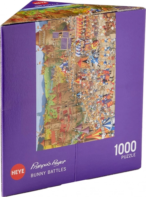 Puzzle HEYE Battaglie dei Conigli 1000 pezzi