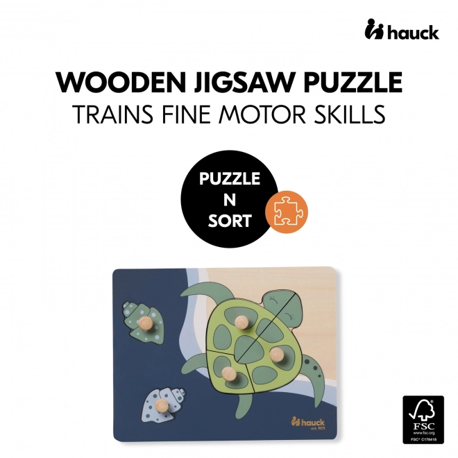 Puzzle in legno - Tartaruga