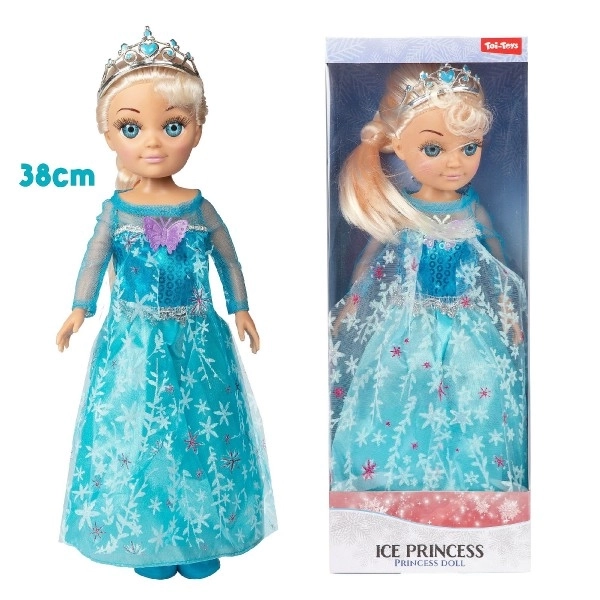 Bambola Principessa Invernale in Plastica 38cm