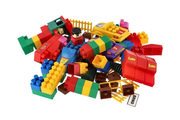 Mattoncini di plastica colorati
