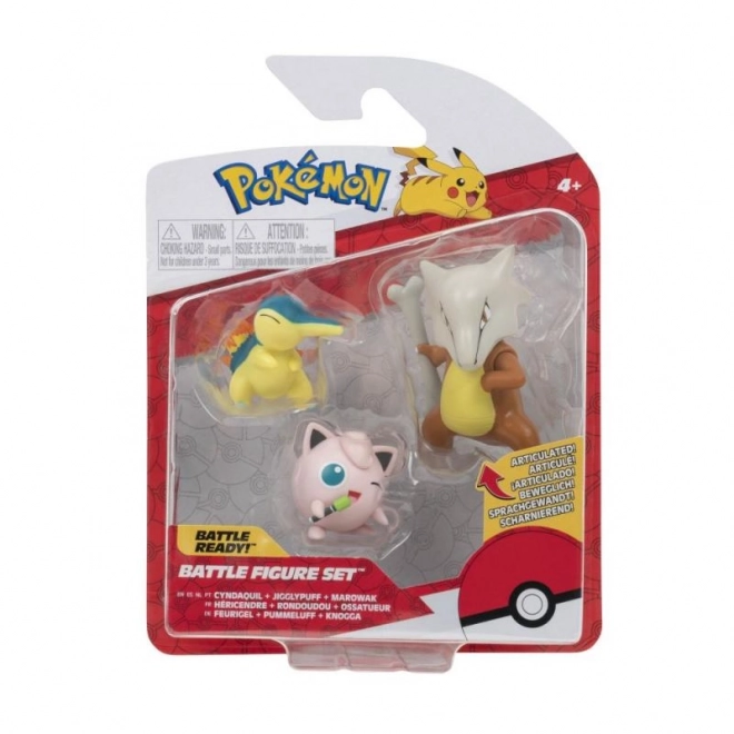 Set di 3 personaggi da collezione Pokémon