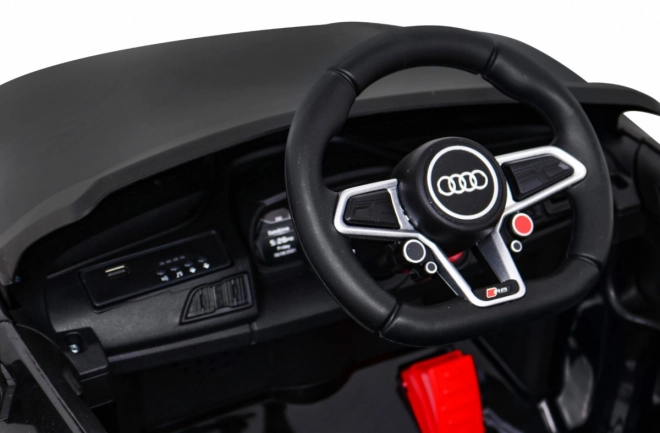 Audi R8 LIFT Auto a batteria + telecomando + ruote in EVA + MP3 + LED – Nero
