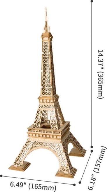 Puzzle 3D in legno Torre Eiffel