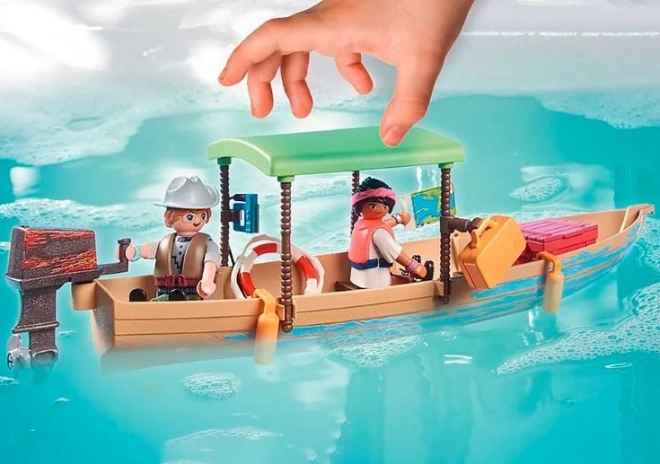 Wiltopia set di figurine 71010 Escursione in barca ai lamantini