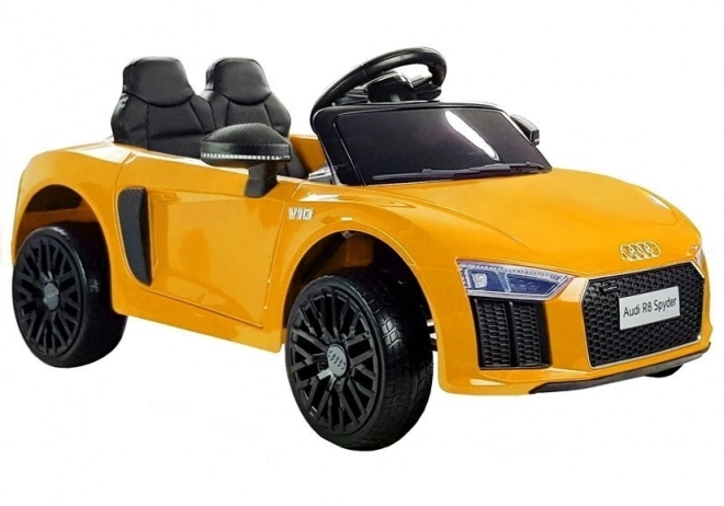 Auto elettrico per bambini Audi R8 Spyder giallo