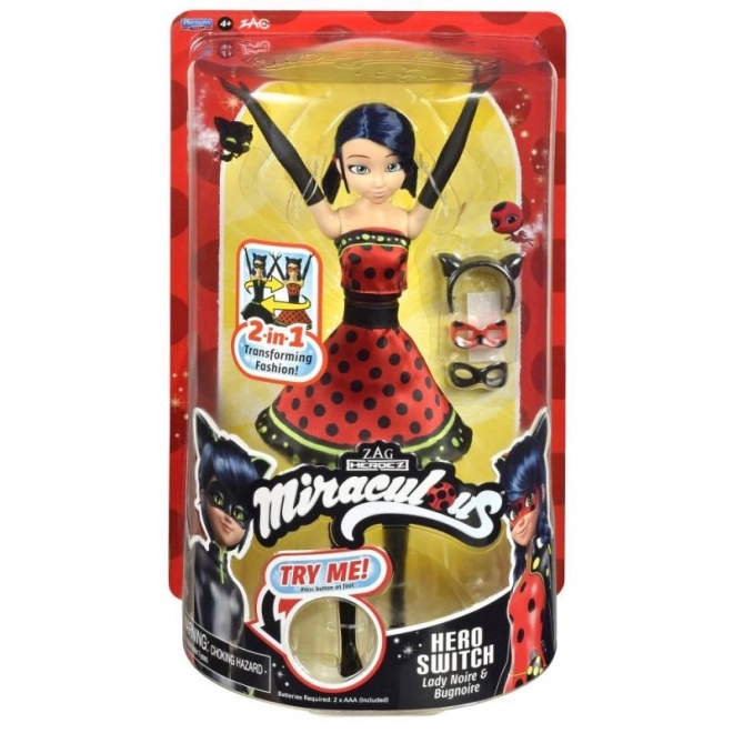 Bambola Miraculous Ladybug con Cambio Abito