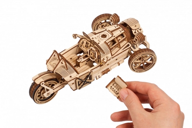 Puzzle meccanico 3D in legno Ugears Triciclo