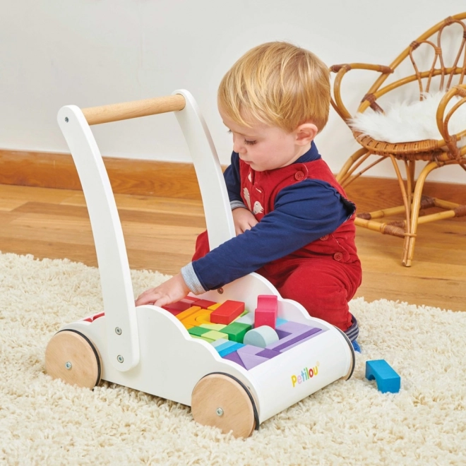 Le Toy Van carrello con mattoncini arcobaleno