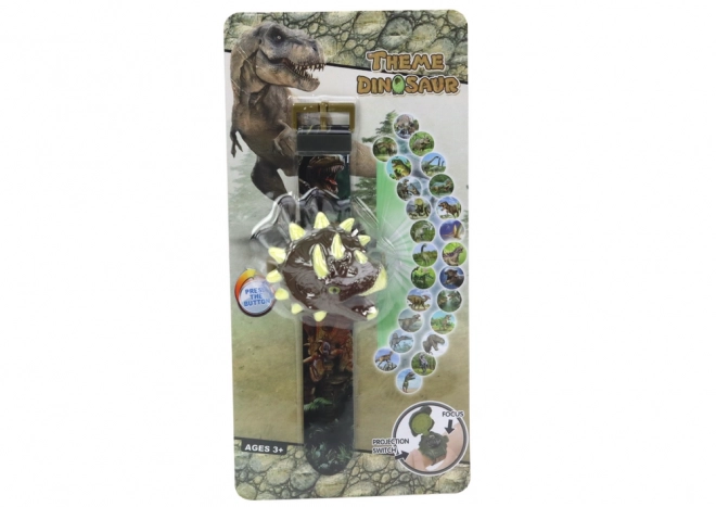 Orologio proiettore 3D dinosauro Triceratops