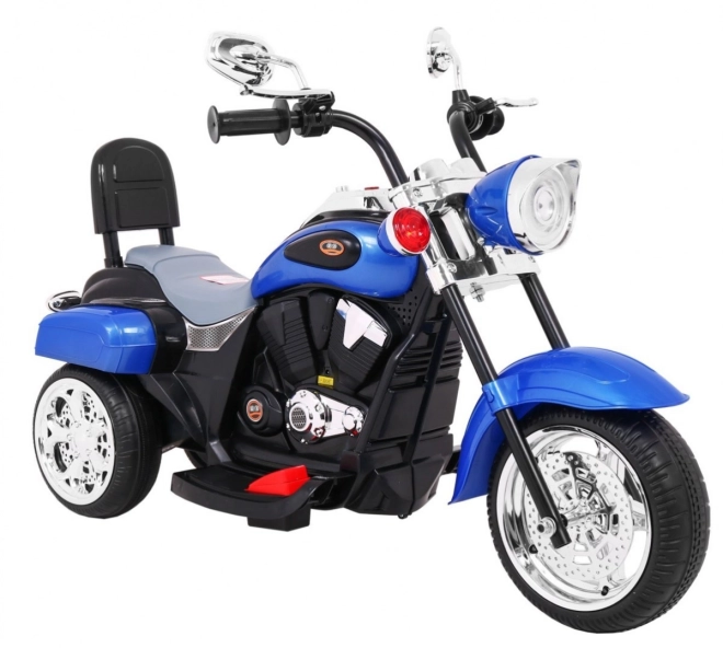 Motocicletta Chopper NightBike bianca – blu