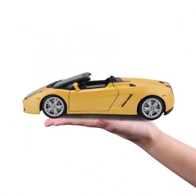 Lamborghini Gallardo Spyder Giocattolo Metallo Giallo Scala 1:18