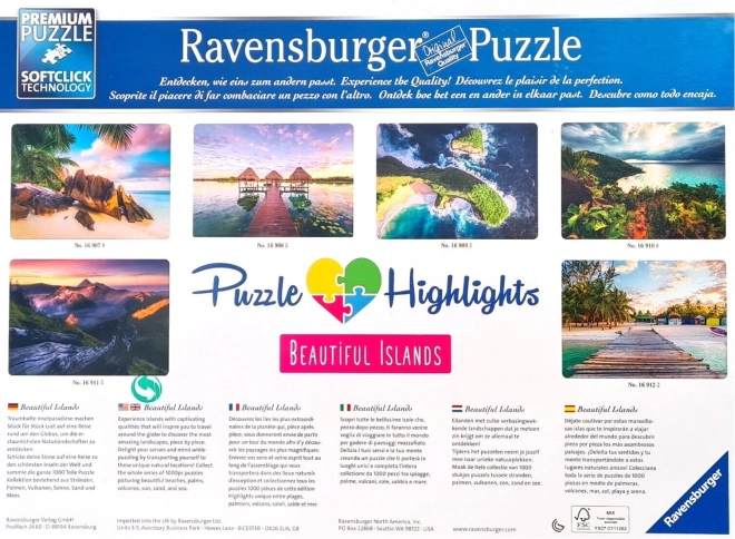 Puzzle RAVENSBURGER Isole Magnifiche: Monte Bromo, Giava 1000 Pezzi