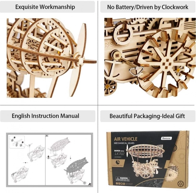 Puzzle 3D in Legno Dirigibile Robotime Rokr