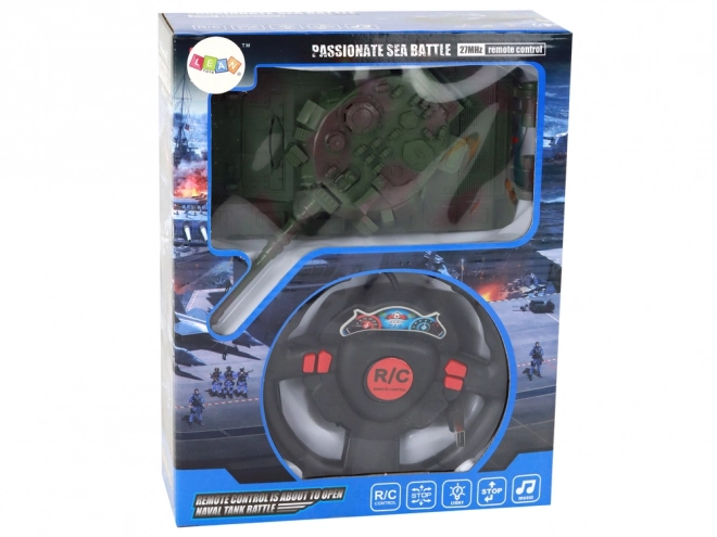 Carro Armato R/C Telecomandato con Luci e Suoni Verde