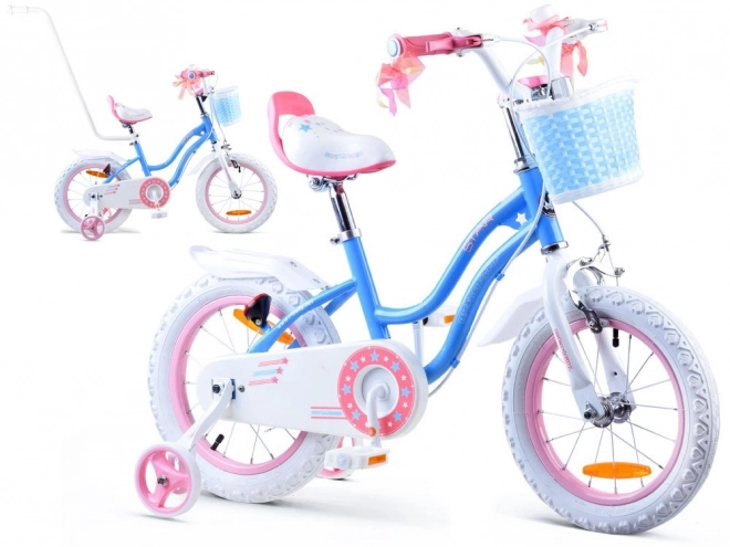 Bicicletta per ragazze Royal Baby Star Girl 14 pollici blu