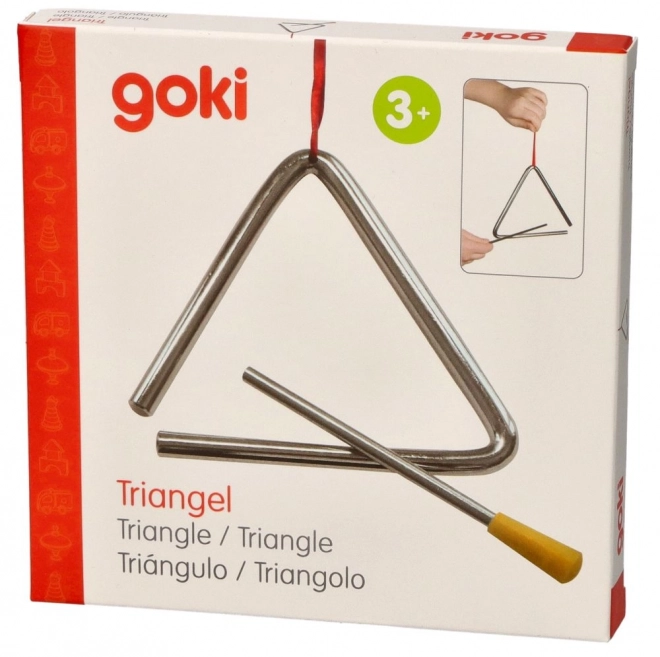 Triangolo musicale in metallo
