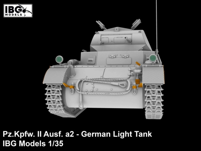 Modello plastico carro armato leggero Pz.Kpfw II a2