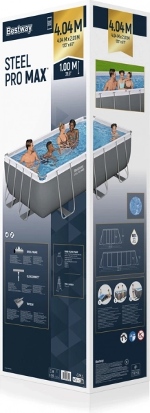Piscina con supporto 404 x 201 x 100 cm Bestway