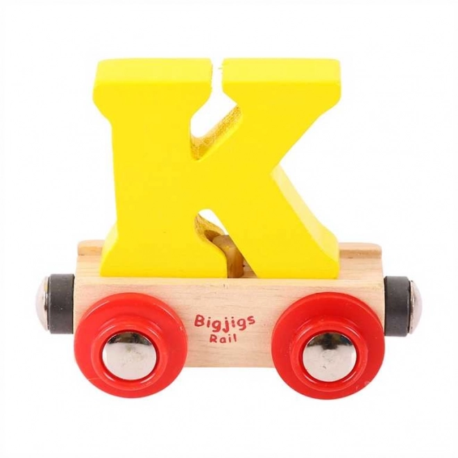 Carrozzina Bigjigs Rail con lettera K