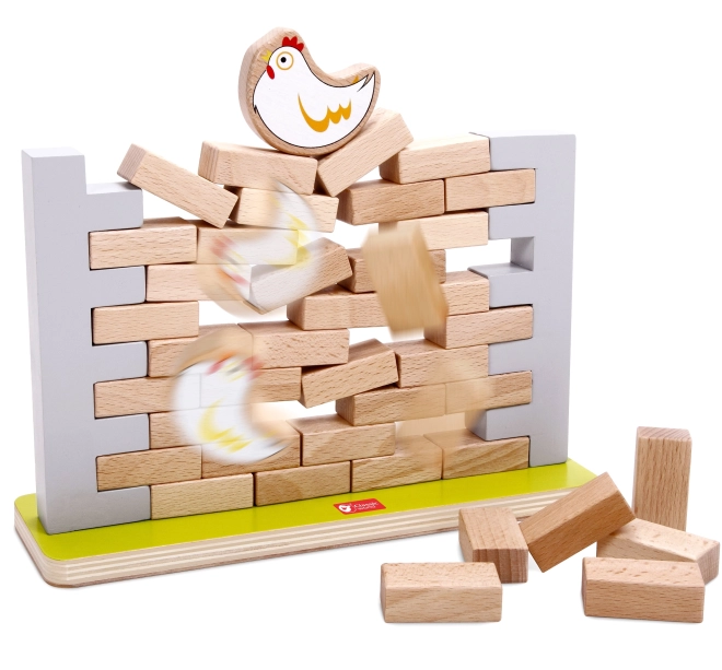 Gioco in legno Muro di mattoni
