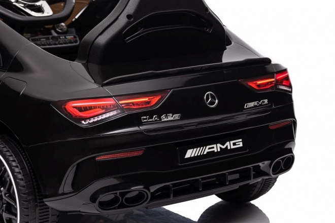 Auto elettrico per bambini Mercedes CLA 45s AMG nero 4x4