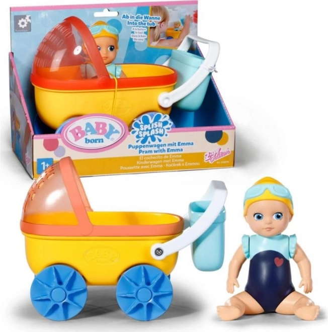 Passeggino Splish Splash con bambola BABY born Emma