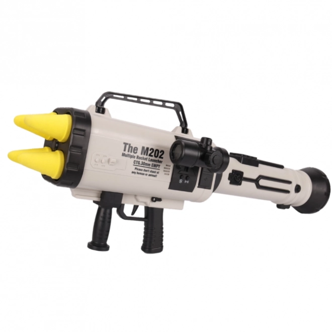 Grande lanciarazzi con proiettili in schiuma 68 cm
