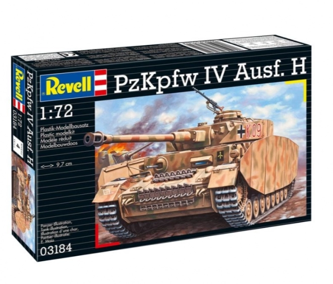 Modello in plastica Panzerkampfwagen IV Ausf H 1/72