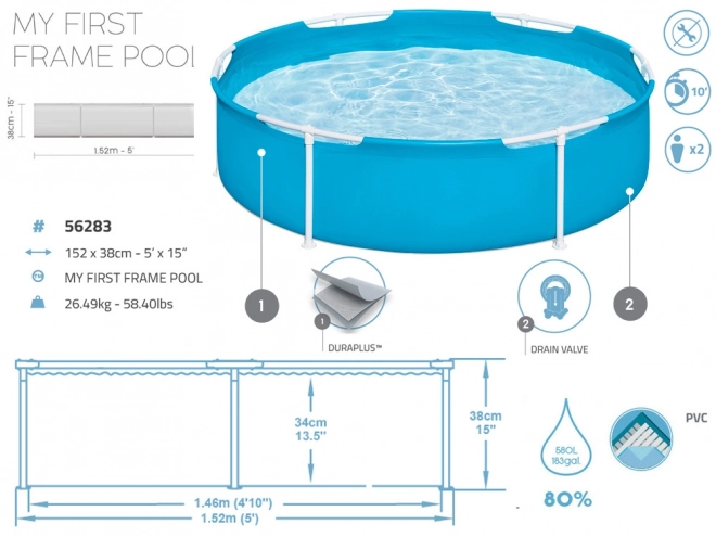 Piscina con telaio 152x38cm Bestway