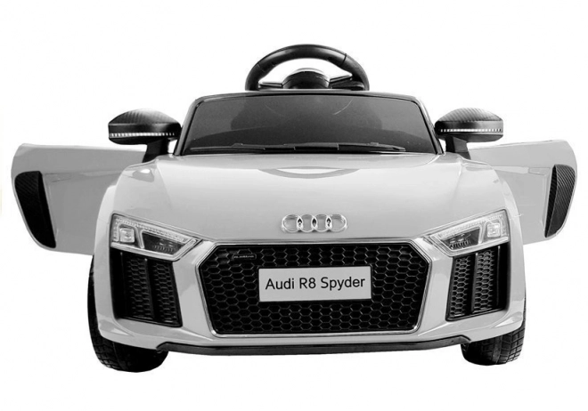 Auto elettrica per bambini Audi R8 Spyder bianco