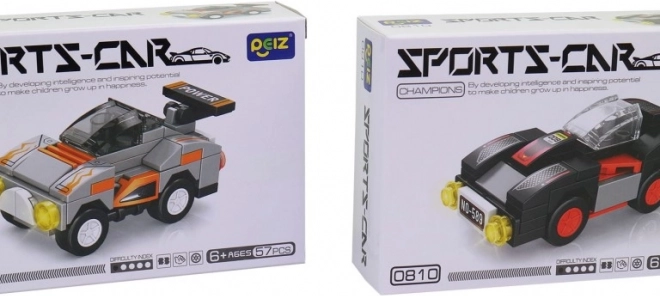 Auto sportivo con ruote libere - 16 pezzi in display box