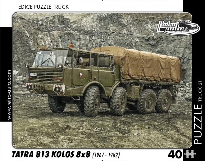 Puzzle Retro-Auta Tatra 813 Kolos 8x8