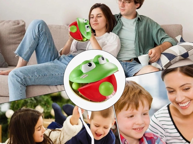 Set sportivo - gioco di abilità Catapulta Rana con 4 palline