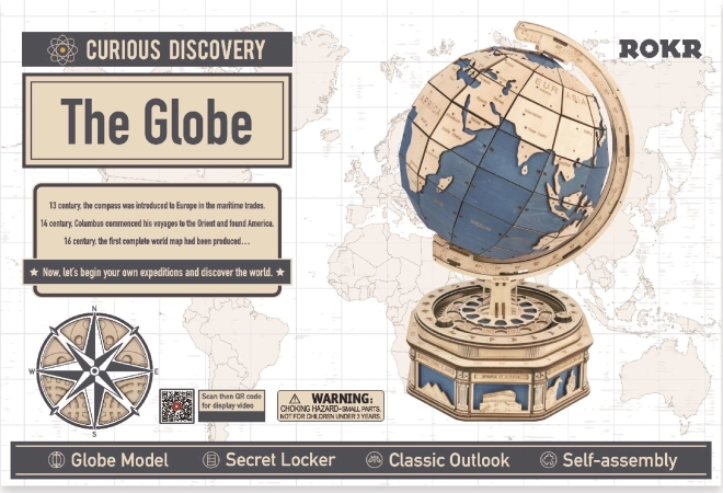 Puzzle Globe 3D in Legno ROKR