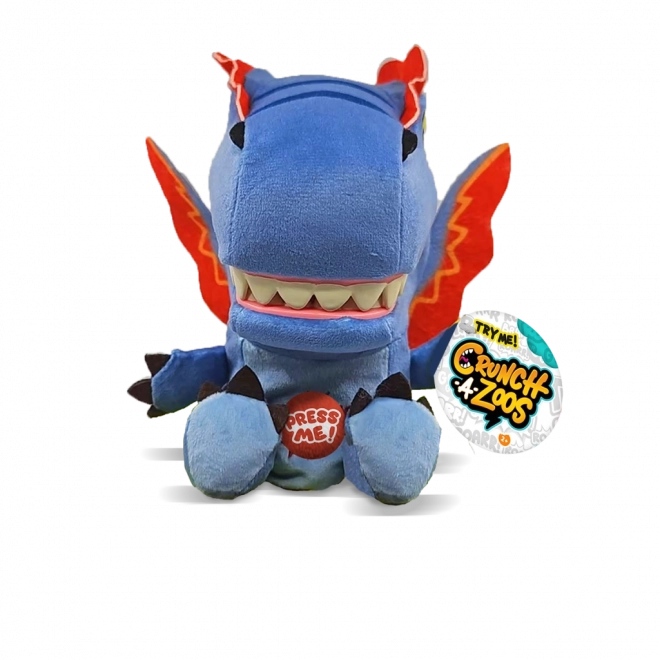 Dinosauro di peluche con suono Crunchazoos