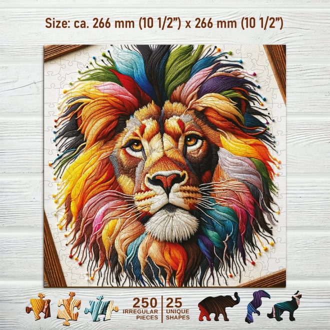 Wooden City puzzle in legno Re Leone gentile 250 pezzi