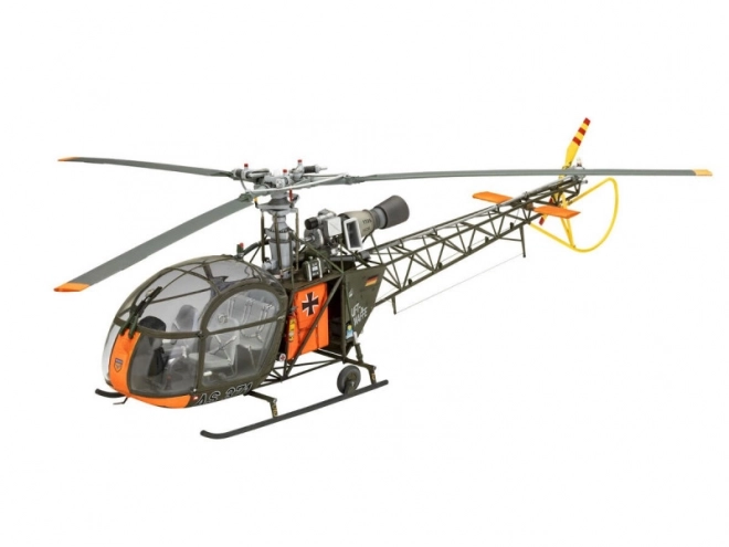 Modello plastico elicottero Alouette II