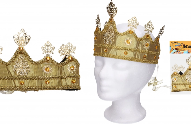Set di carnevale Corona dorata