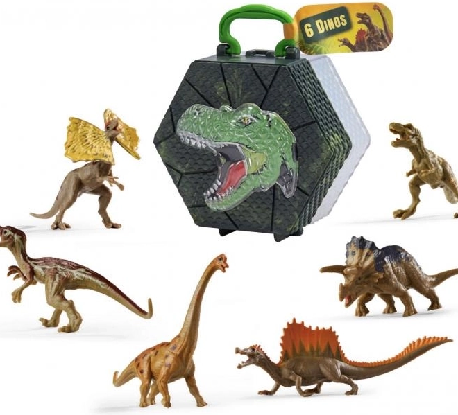 Figurine dinosauri 8-9 cm, set 6 pz