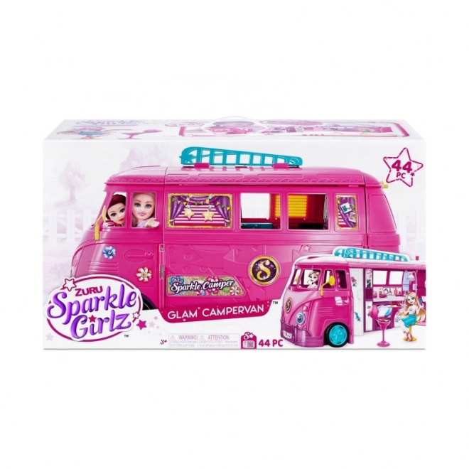 Camper retrò con accessori Zuru Sparkle Girlz