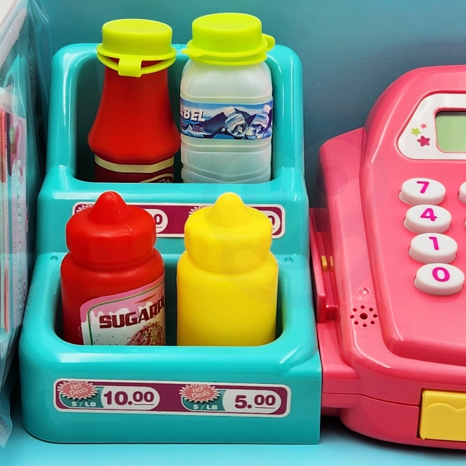 WOOPIE Cassa dei bambini con scaffale e accessori rosa