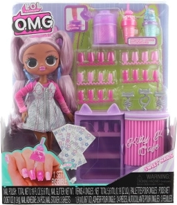 bambola l.o.l. surprise o.m.g. sweet nails kitty k café