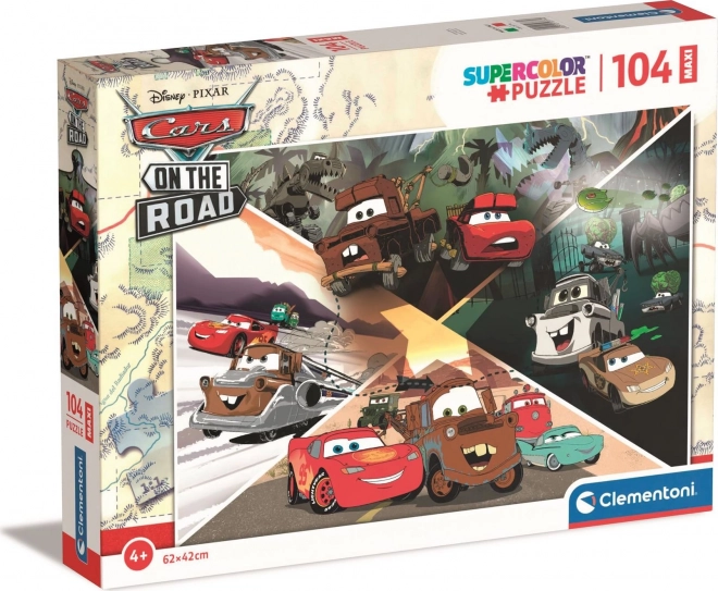 Puzzle Carros Su Strada Maxi 104 Pezzi