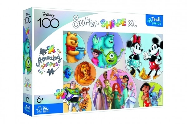 Puzzle Super Shape XL Mondo Colorato Disney 160 pezzi