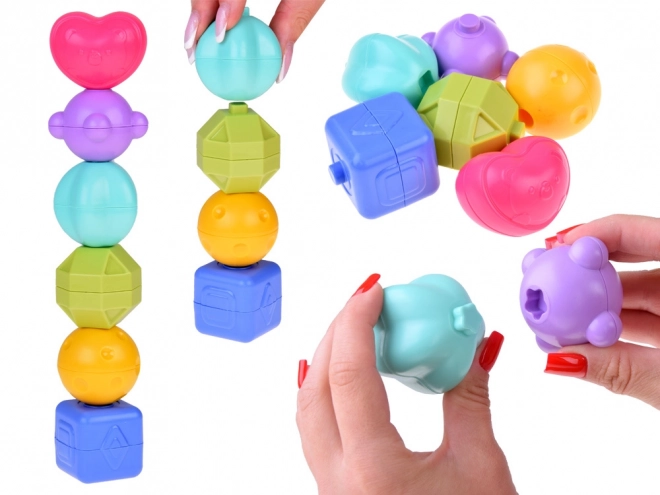 Cubo musicale interattivo con forme per bambini