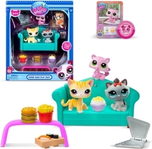 Set Littlest Pet Shop Cena con 3 Figurine