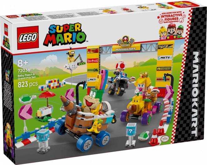 lego super mario baby peach e gran premio