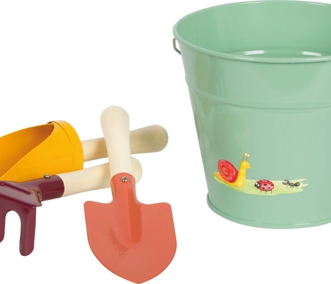 Set di attrezzi da giardinaggio con secchio per bambini Tiny Garden