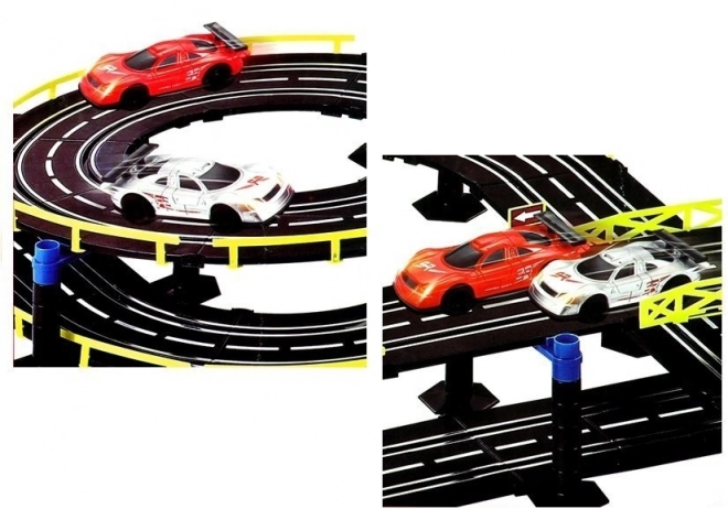 Pista da corsa con auto e controlli 1:43