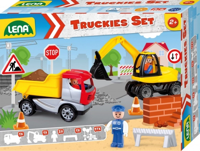 Set Truckies Costruzioni in Cartone Decorativo